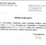 pismo zarzadcy 20260308